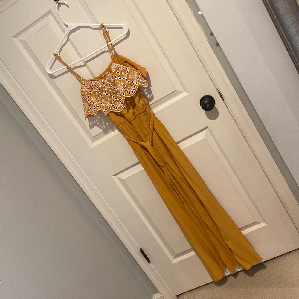 Mustard cute dress